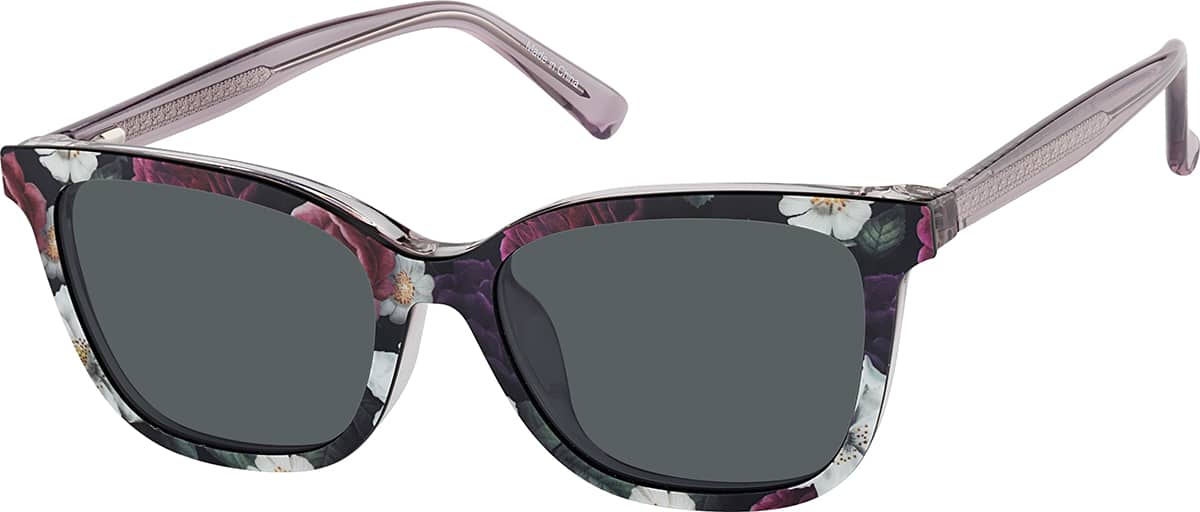 Black Cat-Eye Magnetic Clip-On Sunglasses #504921 | Zenni Optical