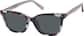 Angle view of Cat-Eye Magnetic Clip-On Sunglasses 504917 in Violet  thumbnail