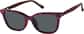 Angle view of Lentes de Sol magnéticas Clip-On estilo ojo de gato 504918 in Rojo thumbnail
