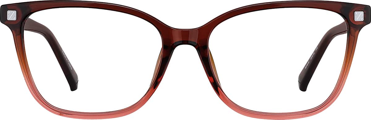 Deep Red Cat-Eye Magnetic Clip-On Sunglasses #504918 | Zenni Optical