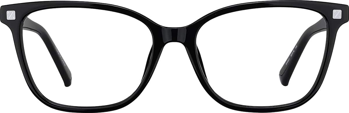 Black Cat-Eye Magnetic Clip-On Sunglasses #504921 | Zenni Optical