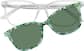 Front view of Lunettes de soleil magnétiques Clip solaire en forme d’œil de chat 504923 in Transparente thumbnail