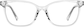 Front view without clip-on of Lunettes de soleil magnétiques Clip solaire en forme d’œil de chat 504923 in Transparente thumbnail