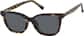 Angle view of Cat-Eye Magnetic Clip-On Sunglasses 504925 in Tortoiseshell thumbnail