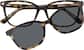 Front view of Cat-Eye Magnetic Clip-On Sunglasses 504925 in Tortoiseshell thumbnail