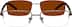Pure Titanium Spring Hinge Half Rim Frame with Polarized Magnetic Snap-on Sunlens 510015 in Brown