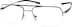 Titanium Aviator Glasses 521815 in Brown