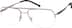 Titanium Aviator Glasses 522115 in Brown