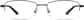 Front view of Titanium Rectangle Glasses 523312 in Gray thumbnail