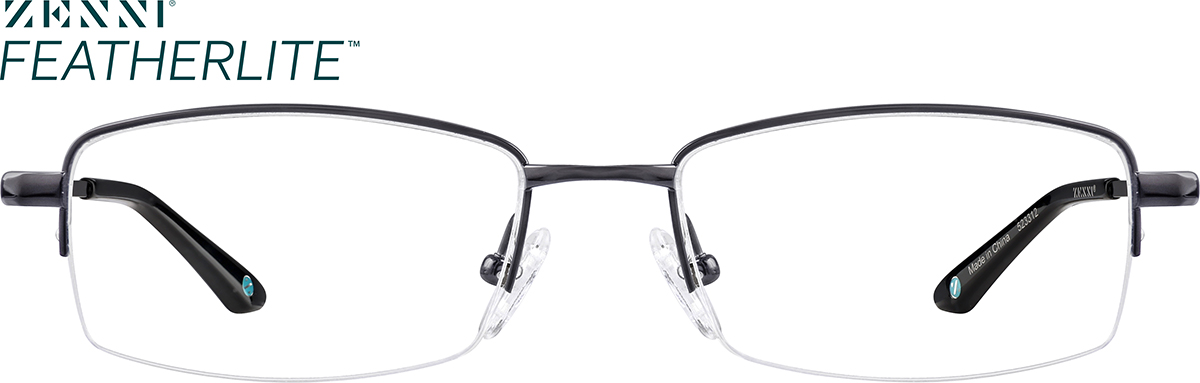 Gray Titanium Rectangle Glasses