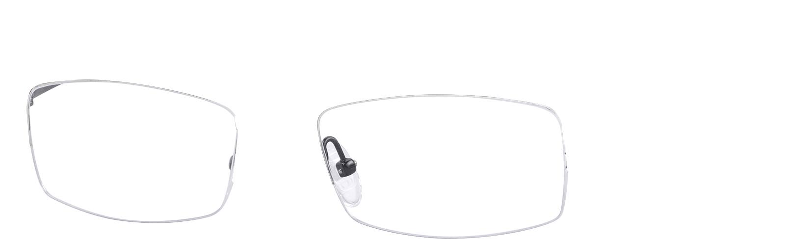 Gray Titanium Rectangle Glasses #523312 | Zenni Optical