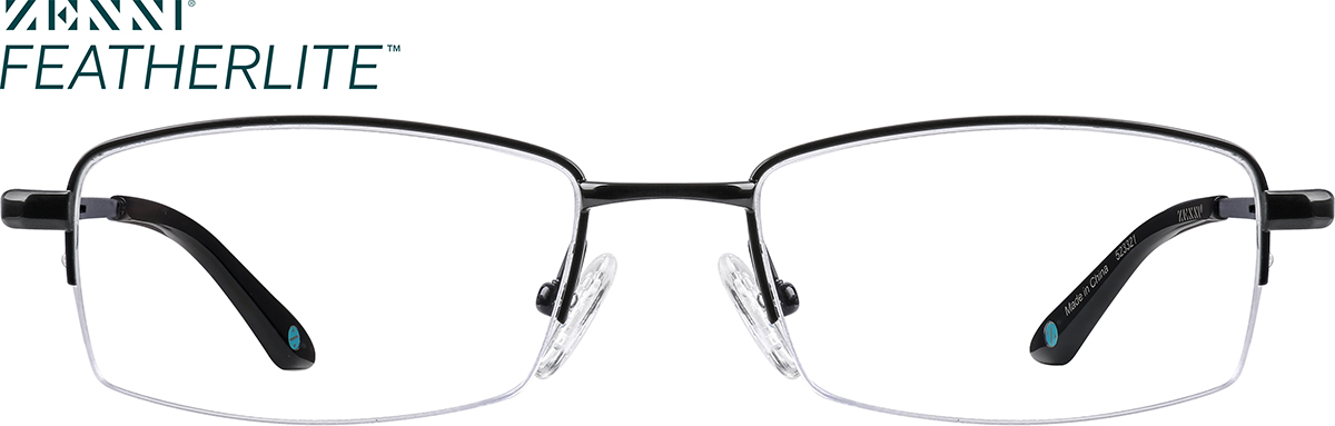Black Titanium Rectangle Glasses