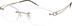 Titanium Rimless Glasses 523614 in Gold