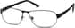 Angle view of Titanium Aviator Glasses 523721 in Black thumbnail