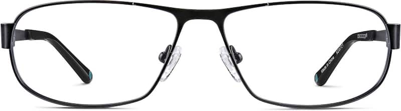 Black Titanium Oval Glasses