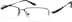 Titanium Rectangle Glasses 524512 in Black