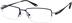 Titanium Rectangle Glasses 524516 in Blue