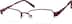 Titanium Oval Glasses 524618 in Red