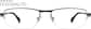 Front view of Titanium Rectangle Glasses 524912 in Gray thumbnail