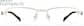 Front view of Titanium Rectangle Glasses 524914 in Gold thumbnail