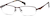 Angle view of Titanium Rectangle Glasses 524915 in Brown thumbnail