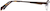 Side view of Titanium Rectangle Glasses 524915 in Brown thumbnail