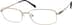 Titanium Rectangle Glasses 525414 in Gold