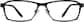 Front view of Titanium Rectangle Glasses 525721 in Black thumbnail