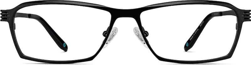 Black Titanium Rectangle Glasses