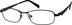 Titanium Rectangle Glasses 526515 in Brown