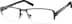 Titanium Rectangle Glasses 526712 in Gray