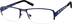 Titanium Rectangle Glasses 526716 in Blue
