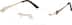 Titanium Rimless Glasses 527114 in Gold