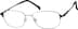 Titanium Rectangle Glasses 528311 in Silver