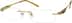 Titanium Rimless Glasses 529614 in Gold
