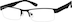 Rectangle Glasses 530121 in Black