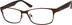 Rectangle Glasses 530215 in Brown