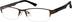 Rectangle Glasses 531315 in Brown