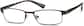 Angle view of Rectangle Glasses 531915 in Brown thumbnail
