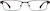Front view of Rectangle Glasses 531915 in Brown thumbnail
