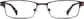 Front view of Rectangle Glasses 531915 in Brown thumbnail