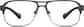 Front view of Aviator Glasses 532312 in Gray thumbnail