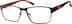 Rectangle Glasses 533018 in Red