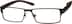 Rectangle Glasses 534215 in Brown