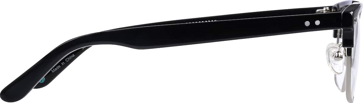 Side view of Browline Glasses 535421 in Black