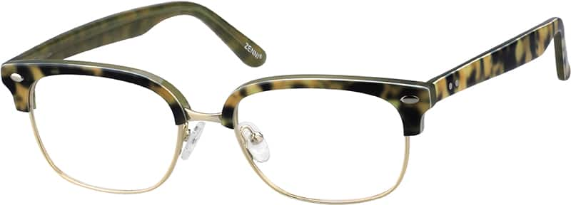 Angle view of Browline Glasses 535425 in Tortoiseshell