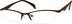 Rectangle Glasses 535715 in Brown