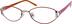 Titanium Oval Glasses 535918 in Red