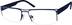 Rectangle Glasses 537016 in Blue