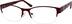 Rectangle Glasses 537818 in Red